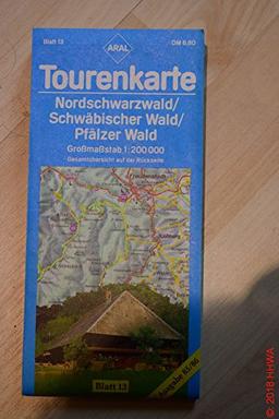 Deutsche Tourenkarte Nordschwarzwald, Schwäbi. Wald, Pfälzer Wald 1:200000 [Landkarte] [1985]