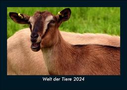 Welt der Tiere 2024 Fotokalender DIN A5: Monatskalender mit Bild-Motiven von Haustieren, Bauernhof, wilden Tieren und Raubtieren