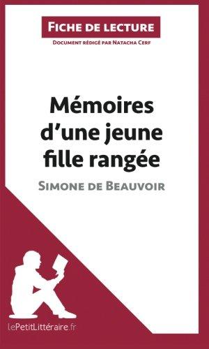 Mémoires d'une jeune fille rangée de Simone de Beauvoir (Fiche de lecture) : Analyse complète et résumé détaillé de l'oeuvre