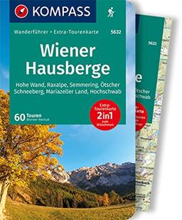 KOMPASS Wanderführer 5632 Wiener Hausberge: Wanderführer mit Extra-Tourenkarte 1:80.000, 60 Touren, GPX-Daten zum Download.