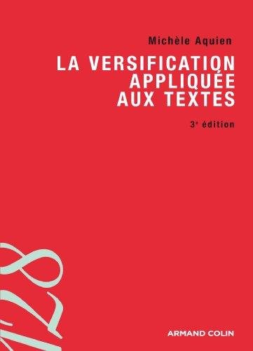 La versification appliquée aux textes