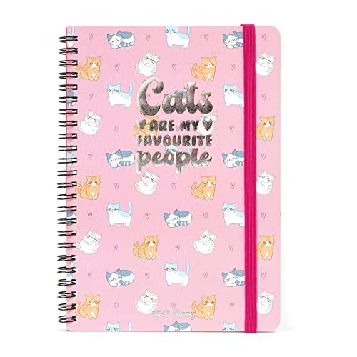 Large Weekly Spiral Bound Diary 12 Month 2023 - Kitty (12 MONTH DIARY 2023)