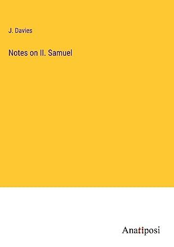 Notes on II. Samuel