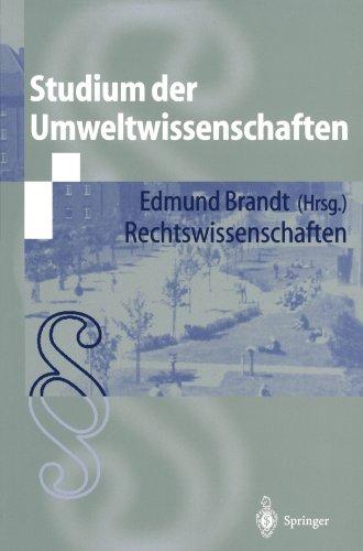 Studium der Umweltwissenschaften: Rechtswissenschaften (German Edition)