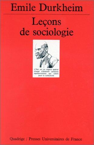 Leçons de sociologie (Quadrige)