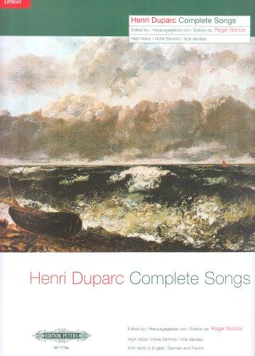 Complete Songs - Saemtliche Lieder. Gesang Hoch, Klavier