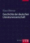 UTB Nr. 8248: Geschichte der deutschen Literaturwissenschaft bis zum Ende des 19. Jahrhunderts