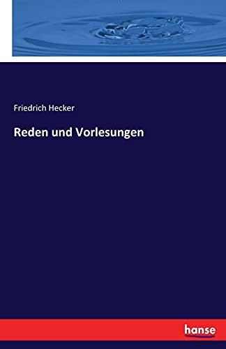 Reden und Vorlesungen