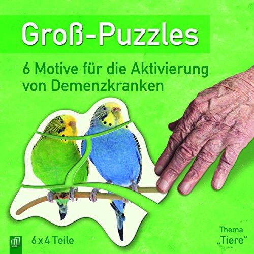 Groß-Puzzles: Thema Tiere": 6 Motive für die Aktivierung von Demenzkranken