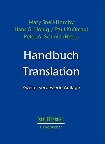 Handbuch Translation (Stauffenburg Handbücher)