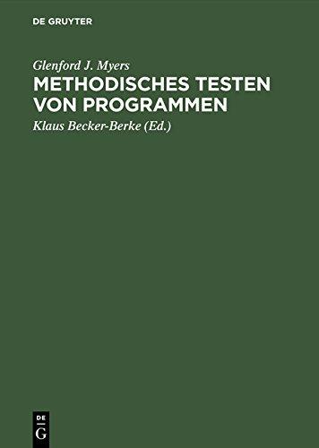 Methodisches Testen von Programmen