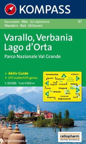 Varallo, Lago d' Orta, Verbania, Parco Nazionale Val de Grande: Wanderkarte mit Kurzführer, Radrouten und alpinen Skirouten. GPS-genau. 1:50.000