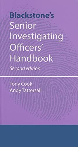 Senior Investigating Officer's Handbook