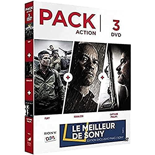 Coffret Action - Pack 3 DVD (Fury - Equalizer - Capitaine Phillips)