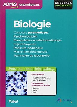 Biologie, concours paramédicaux : psychomotricien, manipulateur en électroradiologie, ergothérapeute, pédicure-podologue, masso-kinésithérapeute, technicien de laboratoire : nouveaux programmes