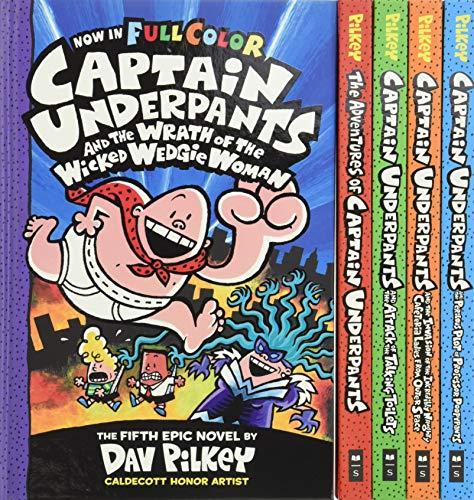 The Captain Underpants Colossal Color Collection (Captain Underpants #1-5 Boxed Set)