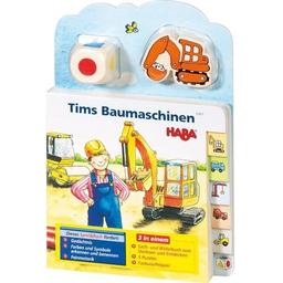 Tim's Baumaschinen (Rahmenpuzzle), m. Holzwürfel u. -figur