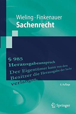 Sachenrecht (Springer-Lehrbuch)