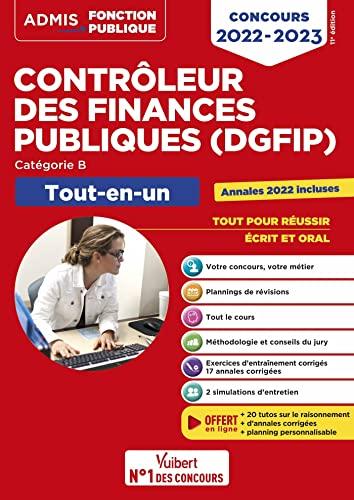 Contrôleur des finances publiques (DGFIP) : catégorie B, tout-en-un : concours 2022-2023