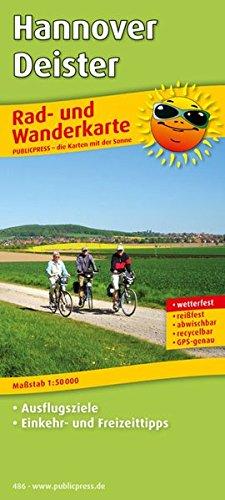 Hannover - Deister: Rad- und Wanderkarte mit Ausflugszielen, Einkehr- & Freizeittipps, wetterfest, reißfest, abwischbar, GPS-genau. 1:50000