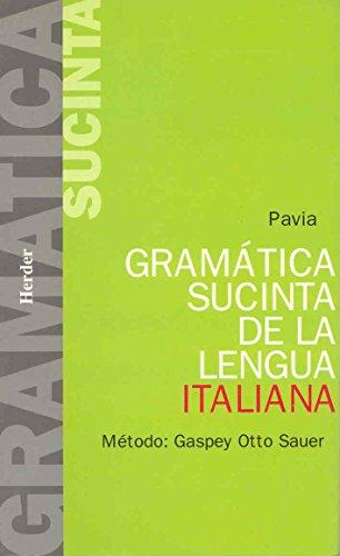 Gramática sucinta de la lengua italiana : método Gaspey Otto Sauer