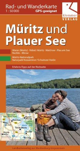 Rad- und Wanderkarte Müritz und Plauer See: Maßstab 1:50.000, GPS-geeignet, Erlebnis-Tipps auf der Rückseite