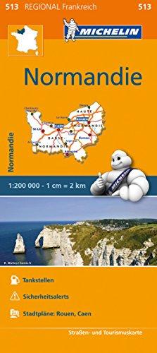 Michelin Normandie: Straßen- und Tourismuskarte 1:200.000 (MICHELIN Regionalkarten)