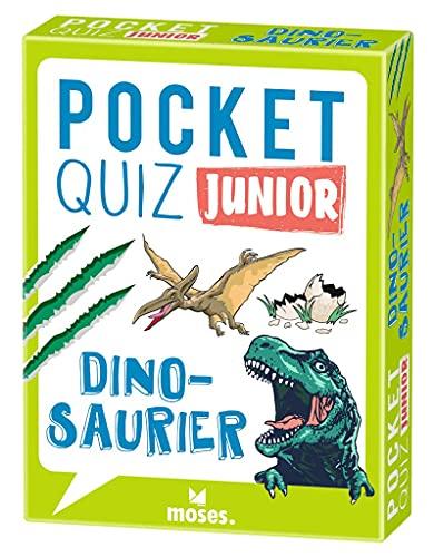 Moses. Pocket Quiz Junior Dinosaurier | Das Wissensspiel mit Fragen rund um die Urzeitgiganten | Für Kinder ab 8 Jahren