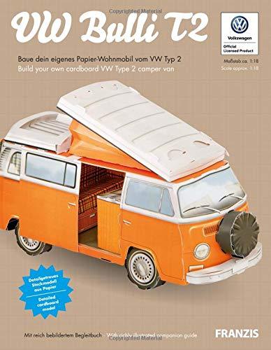 VW Bulli T2 | VW-Bulli-Papier-Bausatz mit Begleitbuch