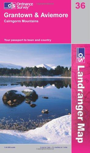 Grantown, Aviemore & Cairngorm Mountains 1 : 50 000 (OS Landranger Map)