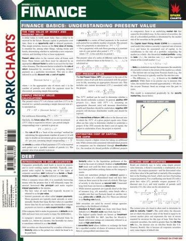 Finance (Sparknotes Sparkcharts)