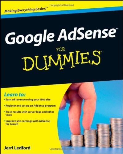 Google AdSense For Dummies (For Dummies (Computers))