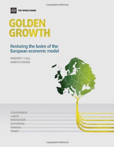 Golden Growth: Restoring the Lustre of the European Economic Model (Eastern Europe and Central Asia Flagship)