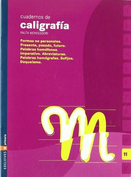 Cuaderno 11 de caligrafia Pauta Montessori