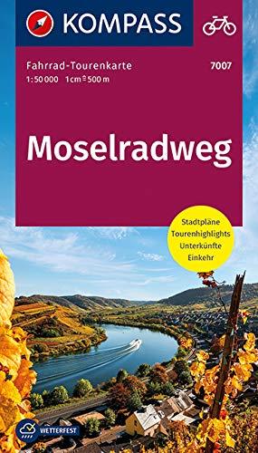 Fahrrad-Tourenkarte Moselradweg: Fahrrad-Tourenkarte. GPS-genau. 1:50000. (KOMPASS-Fahrrad-Tourenkarten, Band 7007)