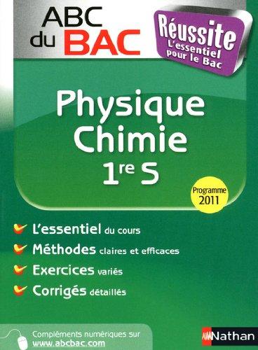 Physique chimie 1re S : programme 2011