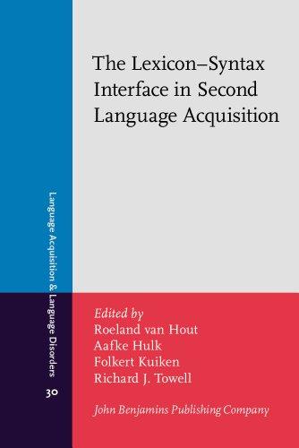 The Lexicon–Syntax Interface in Second Language Acquisition (Language Acquisition and Language Disorders, Band 30)