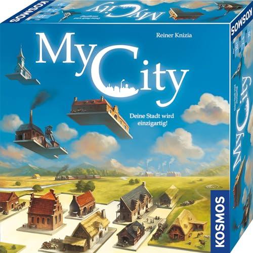 KOSMOS 691486 My City - Deine Stadt Wird einzigartig, abwechslungseiches Familienspiel für 2-4 Personen, ab 10 Jahre, Legacy-Spiel, Brettspiel, Gesellschaftsspiel