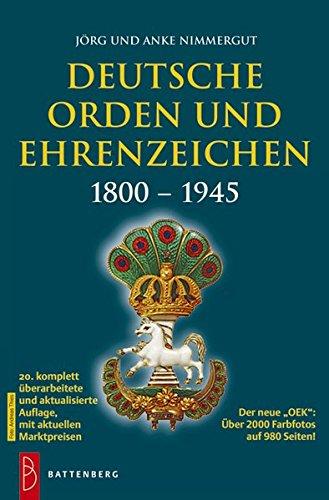 Deutsche Orden und Ehrenzeichen: 1800 - 1945