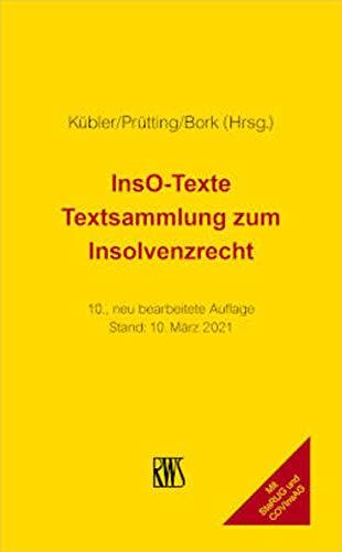 InsO-Texte: Textsammlung zum Insolvenzrecht