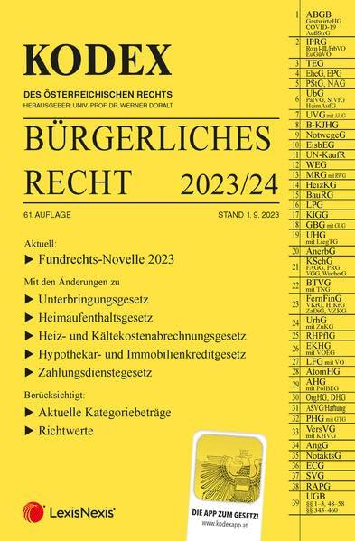 KODEX Bürgerliches Recht 2023/24 - inkl. App