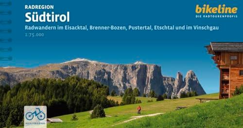 Radregion Südtirol: Radwandern im Eisacktal, Brenner-Bozen, Pustertal, Etschtal und im Vinschgau, 880km, 1:75.000, GPS-Tracks Download, LiveUpdate (Bikeline Radtourenbücher)