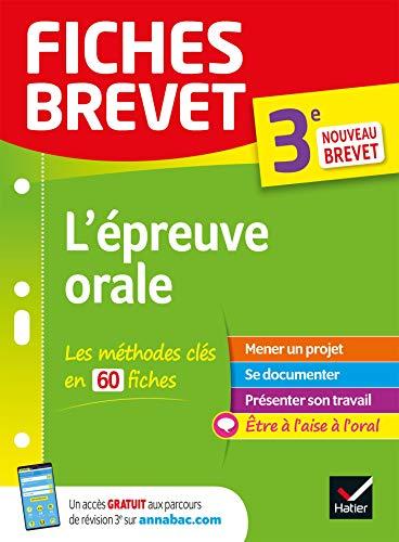 L'épreuve orale, 3e : nouveau brevet