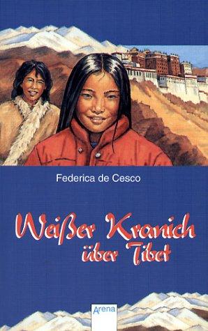 Weißer Kranich über Tibet