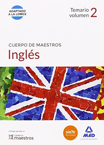 Cuerpo de Maestros, inglés. Temario (Maestros 2015)