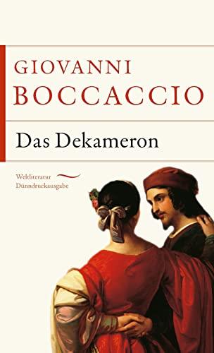 Das Dekameron: Gebunden in feingeprägter Leinenstruktur auf Naturpapier aus Bayern. Mit Schutzumschlag (Weltliteratur Dünndruckausgabe, Band 20)