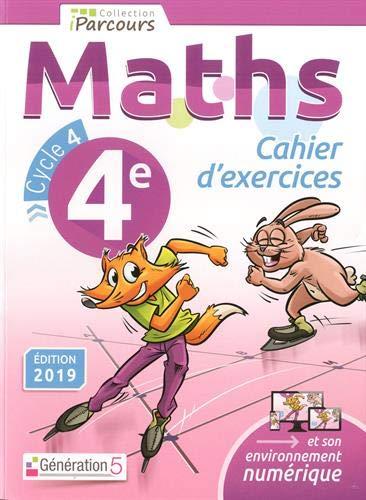 Maths 4e, cycle 4 : cahier d'exercices