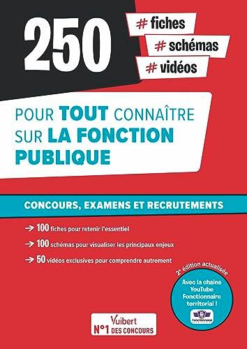 250 fiches, schémas, vidéos pour tout connaître sur la fonction publique : concours, examens et recrutements