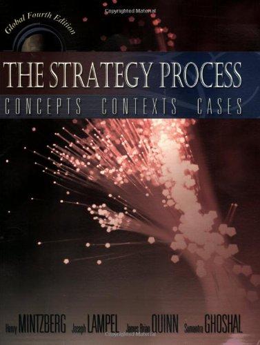 The Strategy Process: Concepts, Contexts, Cases