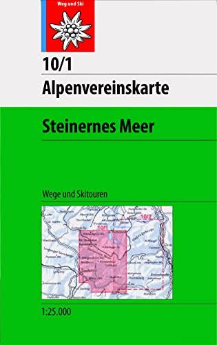 Steinernes Meer: Topographische Karte 1:25.000 mit Wegmarkierungen und Skirouten: Wegmarkierungen und Skirouten - Topographische Karte 1:25.000 (Alpenvereinskarten)